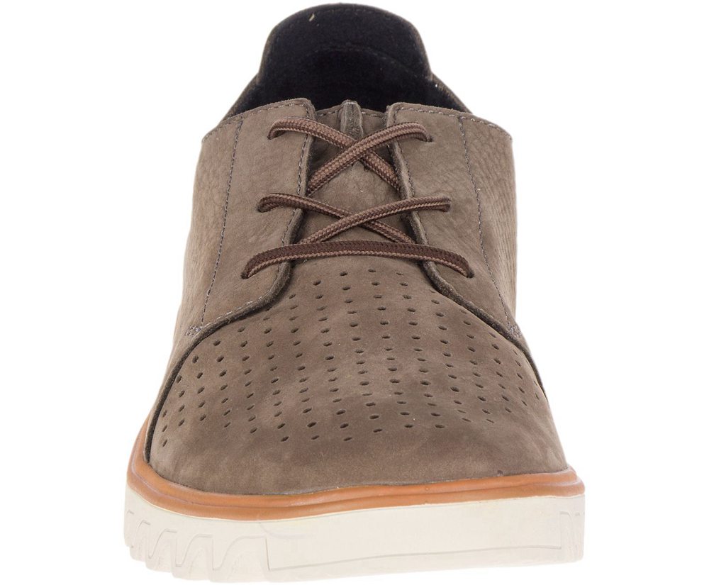 Buty Sportowe Merrell Męskie Szare - Downtown Lace - 634852-YXG